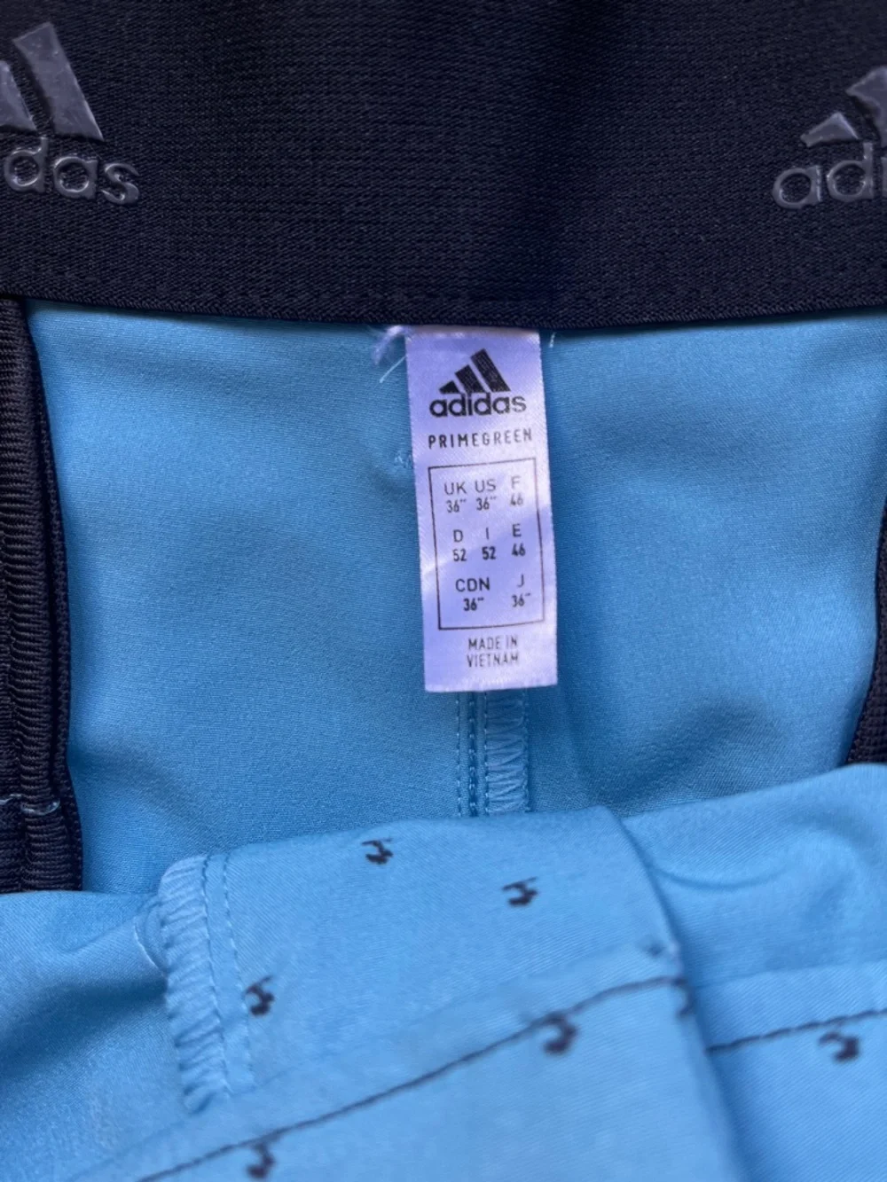 Adidas Primegreen Golf Shorts Blue 36